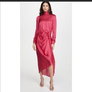 Zimmermann Magenta Silk Long Sleeve Dress Size 0